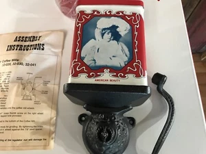 American Beauty wall mount coffee grinder cast &tin Please Read ………a7 - Picture 1 of 9