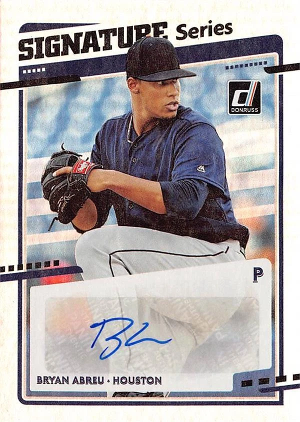 Bryan Abreu signed Baseball Card (Astros) 2020 Donruss Signature Series #SSBA - Image 1 of 1