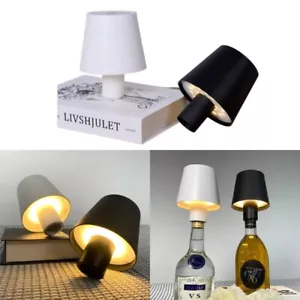 LED Flaschenaufsatz Tisch-Lampe Flaschen-Leuchte Deko-Licht Dimmbar 5200mAh Akku - Bild 1 von 17