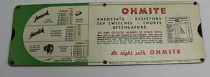 1946 Ohmite Ohm's Law Calculator Vintage Tool - Picture 1 of 1