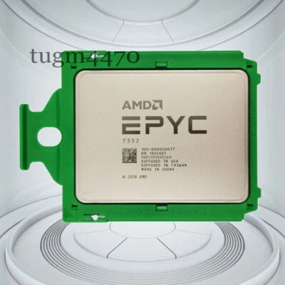 AMD EPYC 7352 Roman cpu processor 24 cores 48 threads 2.3GHZ up to 3.2GHZ 155w - Image 1 of 3