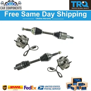 TRQ New CV Axle & Wheel Bearing Hub Kit Front LH RH Pair For 1997-2005 Chevy GMC - Bild 1 von 9