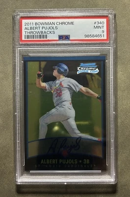 2011 Bowman Chrome Albert Pujols Throwbacks RC PSA 9 🔥HOF🔥 - Image 1 of 2