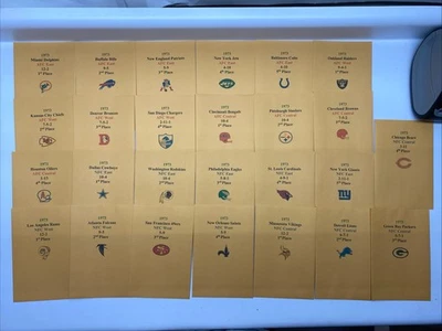 1973 Strat-O-Matic Football LARGE Printed Storage Envelopes - Image 1 of 3