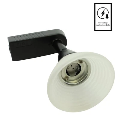 Cal Lighting Black/White Track Head Low Voltage Light Fixture 120V HT-259-BK/WH - Image 1 of 4