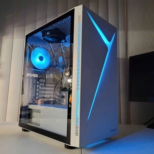 Custom RGB Gaming Desktop PC Intel Core i7 3.40 Quad 32 GB SSD Nvidia RTX 5060 - Picture 1 of 18
