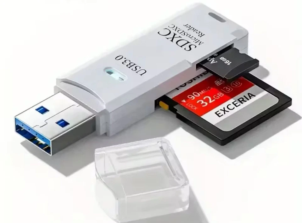 USB 3.0 Kartenleser Kartenlesegerät Adapter Stick Micro SD XC TF Card Reader - Bild 1 von 1