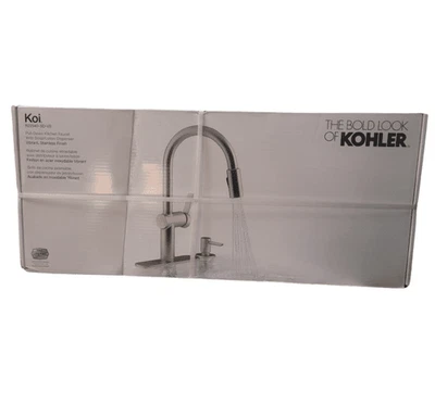 Kohler Koi R22940-SD-VS Kitchen Faucet With Sidespray in Stainless Steel - Image 1 of 2