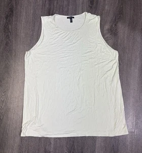 Eileen Fisher Mist hellgrünes leichtes Viskose Jersey Rundhals Tank Größe 2XL - Bild 1 von 6