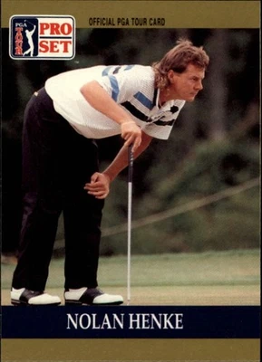 Nolan Henke  1990 Golf PRO SET MINT RC ROOKIE CARD #22 - Image 1 of 2