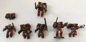 Warhammer 40K Space Marine Blood Angels With Jump Packs (Old Kit) X 6 Plastic - Picture 1 of 5