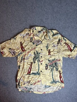 Camisa Hula Hawaiana De Colección Gotcha Spotto Aloha de Hawaii XL Rayón Hecha en EE. UU. Foto 1 de 3