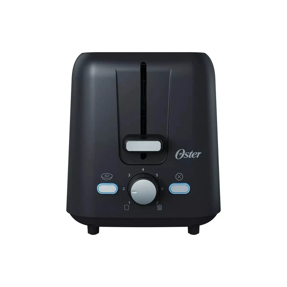 Oster 2-Slice Toaster With Extra-Wide Slots Black 800W Bagel & Toast Spot Clean