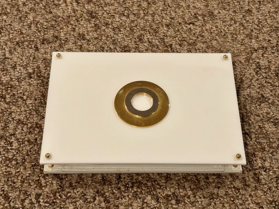 Bolso de mano vintage mod de plástico blanco Foto 1 de 4