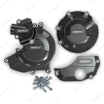 Cubierta de protección de motor de fibra de carbono para motocicleta Ducati Monster 821 2015-2017 Foto 1 de 4