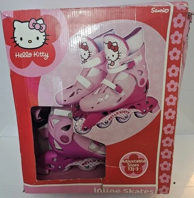 Hello Kitty Sanrio Inline roller skates size 13 - 3, Vintage 2003 Boxed - Image 1 of 4