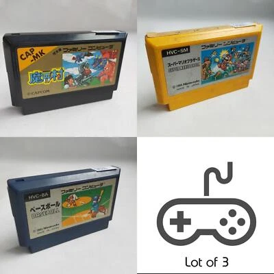 Makaimura Super Mario Bros. Baseball  Famicom pre-owned Nintendo Tested - Image 1 of 4
