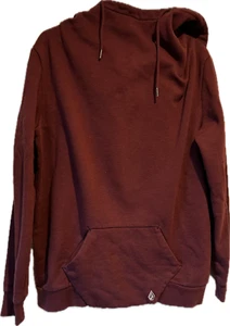 Volcom Women’s Hoodie. Size: Medium (8) Hooded Sweatshirt. Color: Maroon. WARM - Picture 1 of 4