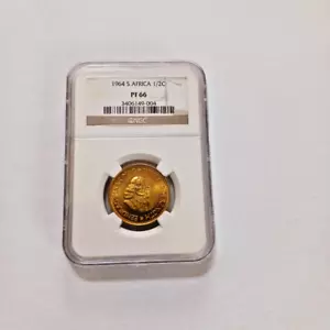 1964 South African 1/2 Cent PF 66 - Picture 1 of 4