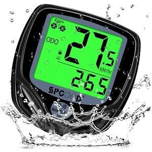 Fahrradcomputer Kabellos,19 Funktionen mit Hintergrundbeleuchtetem Display ... - Bild 1 von 9