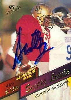 Scotty Lewis autographed Football Card (Baylor) 1995 Superior Pix #92 - Image 1 of 1