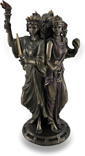 s 8 1/4" Tall Hecate Greek Triple Goddess of Magic Statue Cold Cast Resin Antiqu