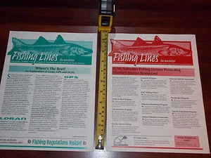 FISHING LINES NEWSLETTER FLORIDA SALTWATER 1999 LOT OF 2 1997 - Picture 1 of 1