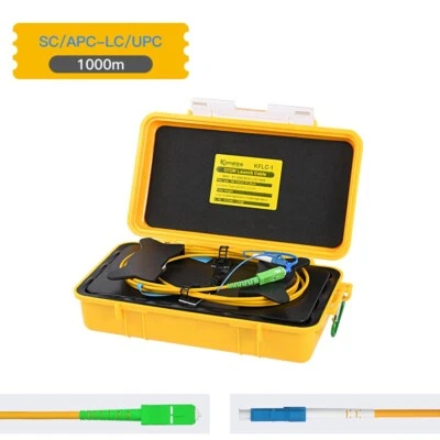 Komshine 1000m SM OTDR Launch Cable Box , SC/APC To LC/UPC Dead Zone Eliminator - Image 1 of 4