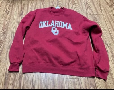 Men’s XL CHAMPION BRAND OKLAHOMA CREWNECK SWEATSHIRT - Image 1 of 4