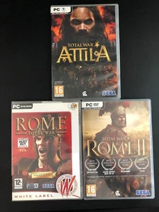 Lotto Total War Attila + Total War Rome + Total War Rome II 2 PC DVD + Steam key - Imagen 1 de 2