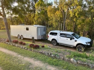 Race Trailer Enclosed Toy Hauler Caravan Self contained Custom Built Carts Bikes - Picture 1 of 10