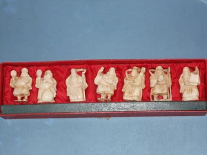 JUEGO DE FIGURAS INMORTALES DE SIETE CHINOS DE COLECCIÓN - Imagen 1 de 3