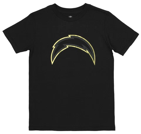 Outerstuff NFL Youth Los Angeles Chargers 24KT Gold Short Sleeve Tee, Black Cover