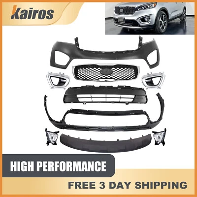 Se adapta a Kia Sorento LX EX 2016 2017 2018 con orificio de matrícula nuevo parachoques delantero Foto 1 de 4