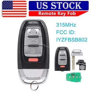 For 2010 2011 2012 2013 2014 2015 2016 Audi A4 A5 Q5 Smart Prox Remote Key Fob - Foto 1 di 7
