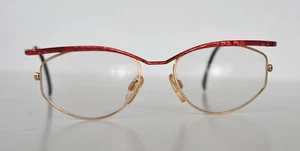 Cazal Vintage Eyeglasses- Ex-Display, Model Point 2- 1108 - Col.408 - Gold & Red - Picture 1 of 3