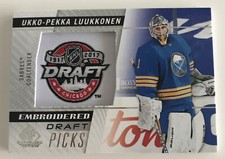 NHL Card, UKKO-PEKKA Luukkonen, Embroided Draft Picks, SPGU 202-22, Sabres