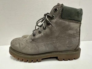 Timberland toddler size US-11.5 UK 11 EU 29 gray suede lace up boots - Picture 1 of 11