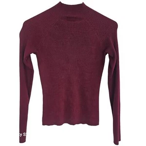 INC International Concepts Sweater Knit Sweater Women S Red Silk Sweater Women - Picture 1 of 7