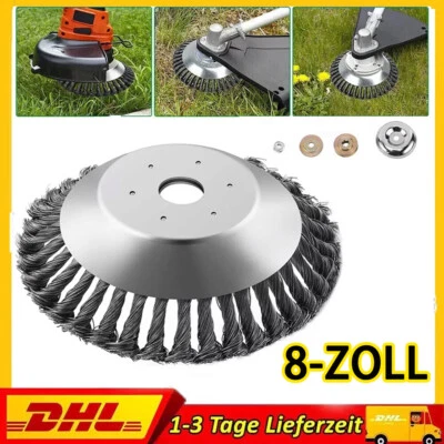 GOOWAY 25,4x200mm Für Stihl Motorsense Mähkopf Bohrung Prof Unkrautbürste Freischneider