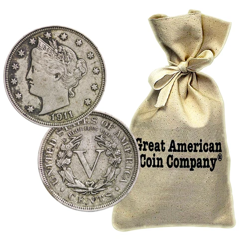 Bag of 1,000 Liberty Nickels Circulated Condition Cover