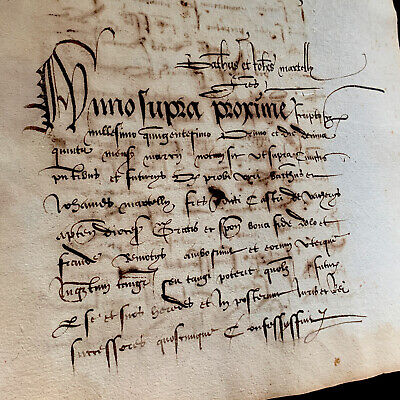 MEDIEVAL ERA DOCUMENT From 1501 • 42.10£
