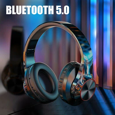 HD Stereo Wireless Headphones Over Ear Headsets Foldable Earphones for Bluetooth - Image 1 of 4