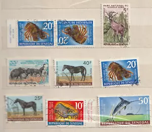 SENEGAL, FAUNA, SELLOS ANTIGUOS, USADOS - Imagen 1 de 1