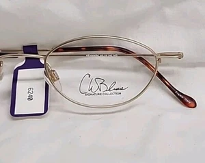 CW Bliss Signature Series CWB36 Matte Gold Eyeglass Frame 46/19/140 - Picture 1 of 6