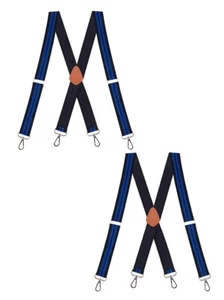Buyless Fashion Heavy Duty 2 Pack Suspender Men Adjustable Straps X Strong Hooks - Picture 1 of 91