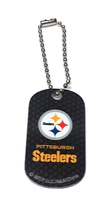 PITTSBURGH STEELERS NFL ETIQUETA DE REGALO DE VIAJE DE METAL NUEVO ENCANTO DE FÚTBOL CON LICENCIA  Foto 1 de 2