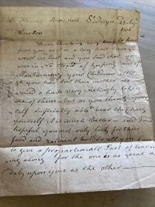 1806 Pre-stamp Entire Letter to Paisley From St Fergus, Scotland