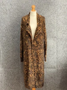 Free People Maxi Cardigan Small Coatigan Boho Tiger Animal Print Knit RRP $268 - Picture 1 of 24