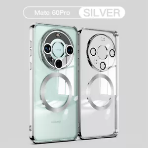 Case For Huawei Mate 60/60 Pro Clear Magnetic MagSafe Shockproof Phone SlimCover - Zdjęcie 1 z 20